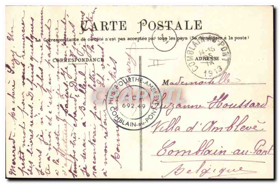 Dunkerque — Sous-Marin "Méduse" — Pn 141 — Verso