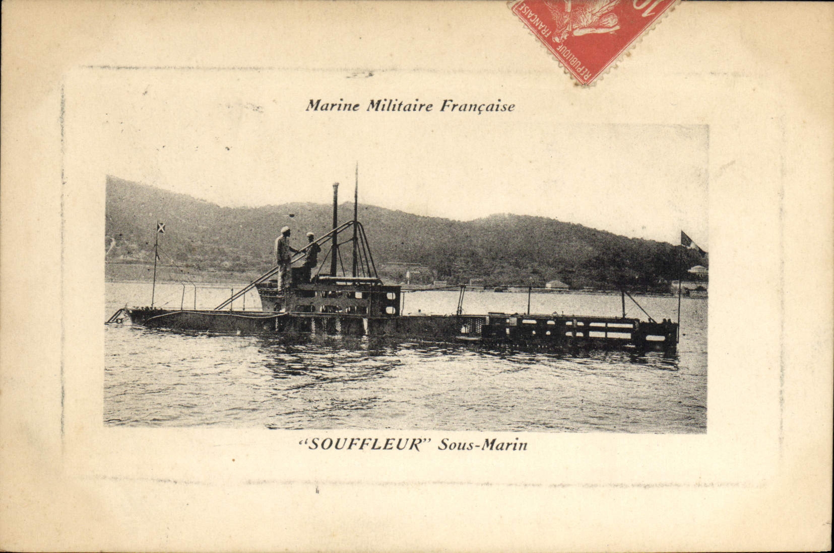 Sous-marin "Souffleur" — Marine Militaire Française — Édit Bazar Global, Toulon