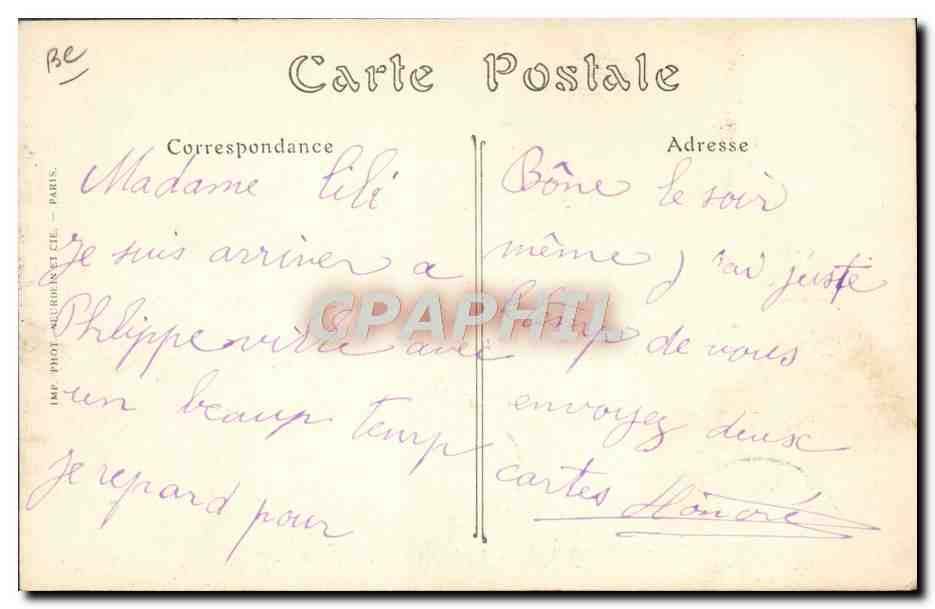 Philippeville — Le Submersible « Papin » — ND. Phot. — Verso
