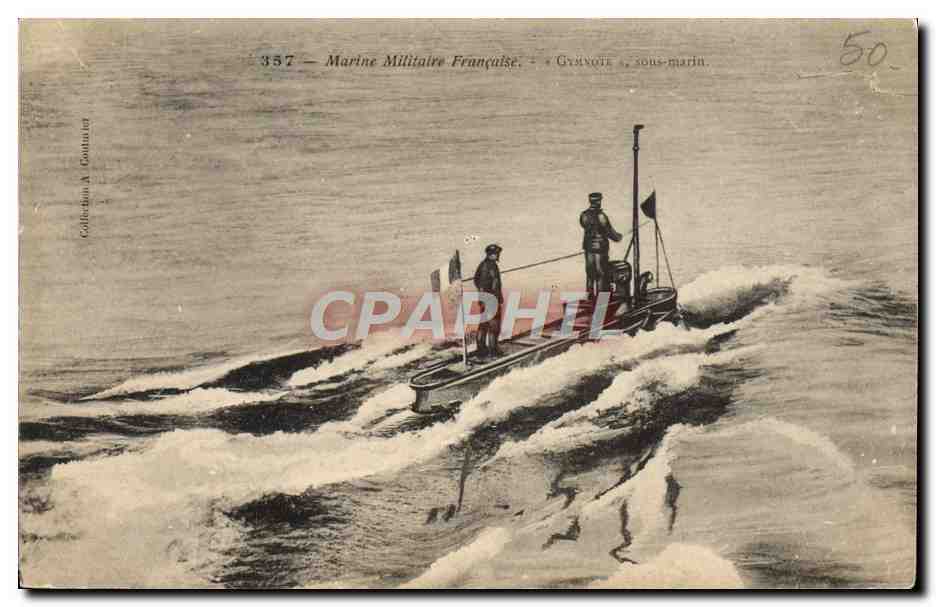 CPA Bateau Sous marin Sous-marin Gymnote