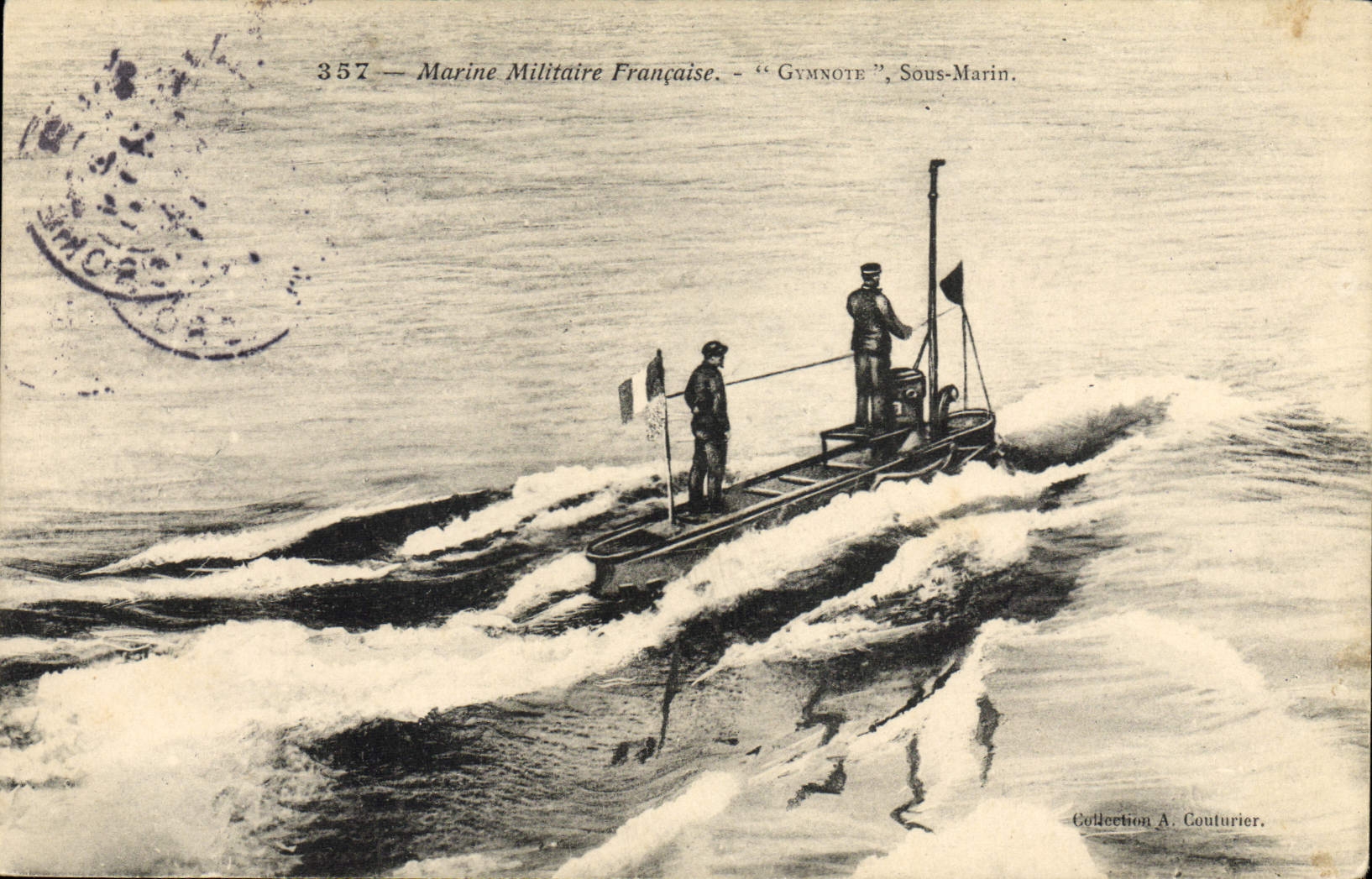 CPA Bateau Sous marin Sous-marin Gymnote