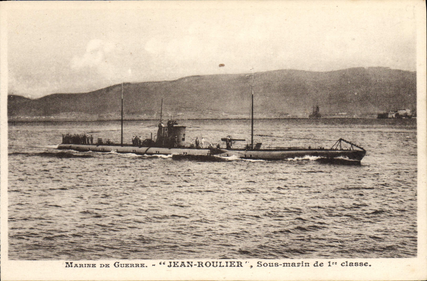 CPA Bateau Sous marin Sous-marin Jean Roulier 