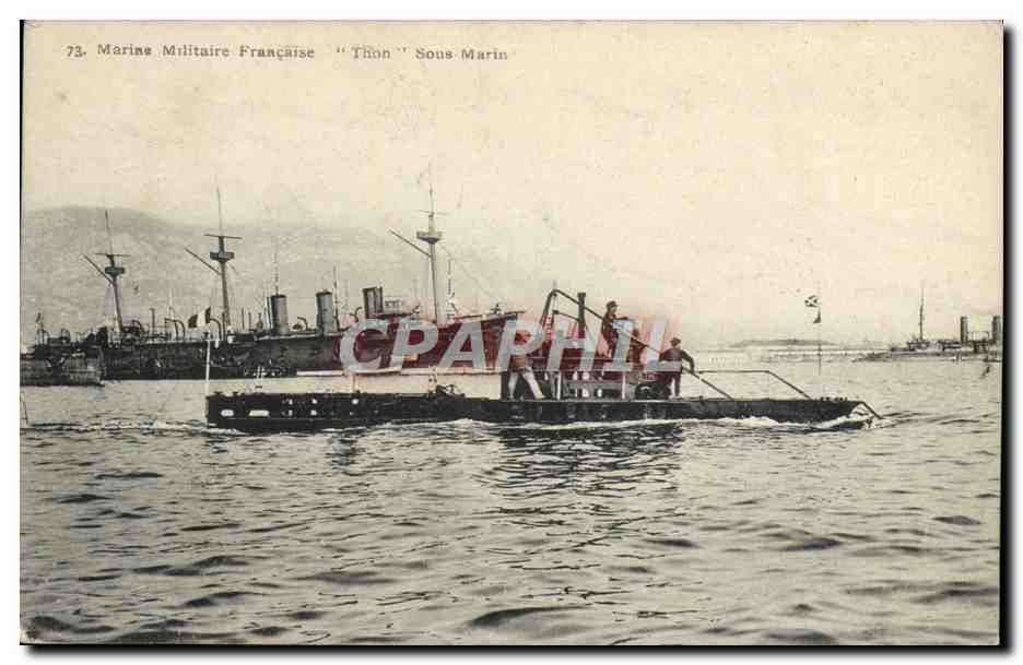 Marina Militare Francese "Thon" Sottomarino — Edizione Petit Provençal Toulon, n°73