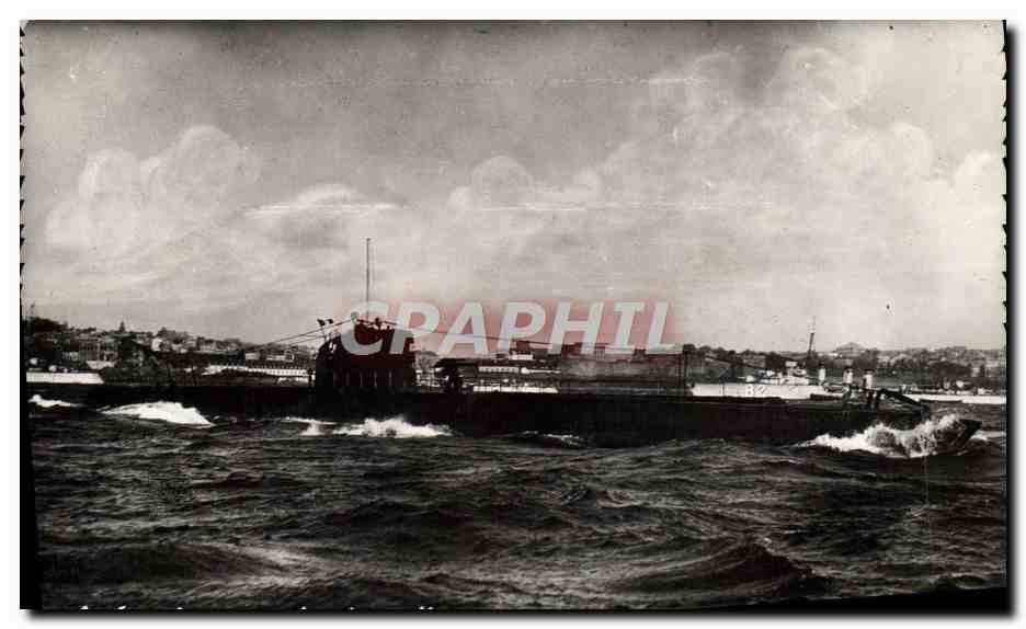 CPA Bateau Sous marin Sous-marin Amphitrite