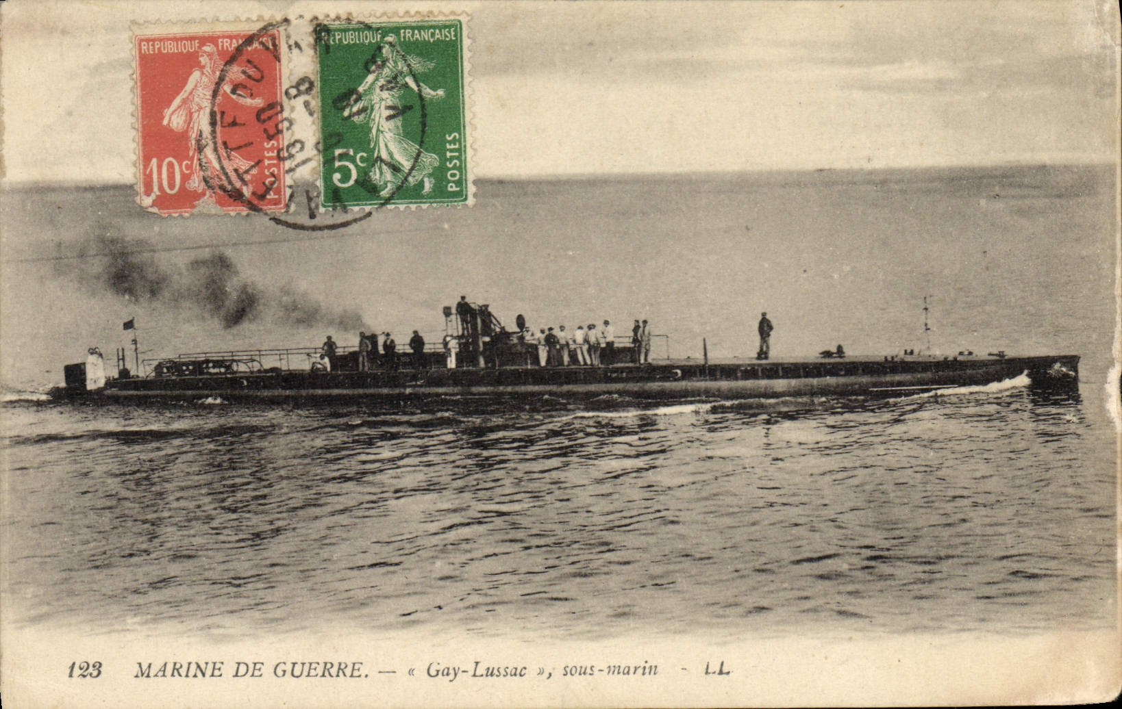 CPA Bateau Sous marin Sous-marin Gay Lussac 