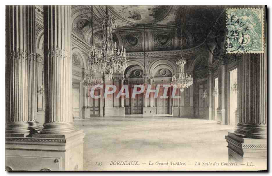 CPA Bordeaux Le grand theatre La salle des concerts 