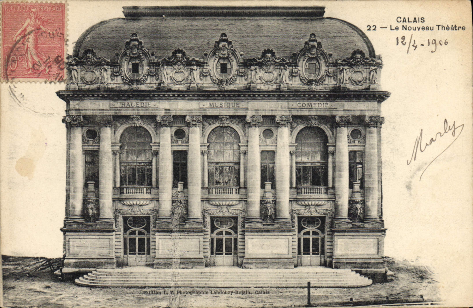 CPA Calais Le nouveau theatre 