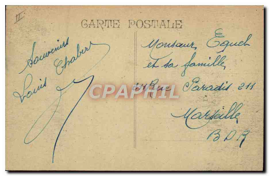 CPA Cette Le theatre  — Verso