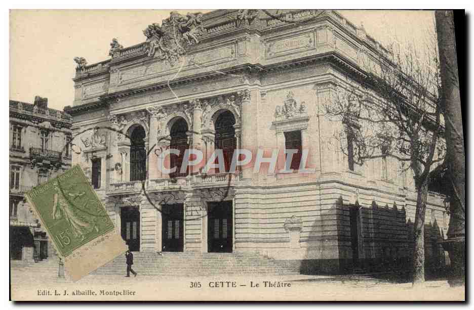 CPA Cette Le theatre 