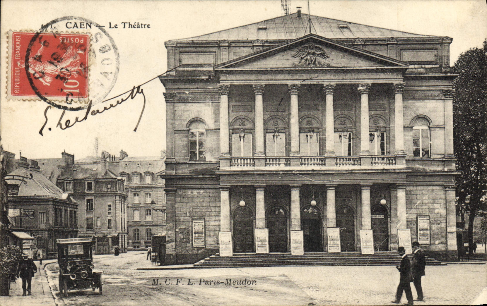 CPA Caen Le theatre Automobile