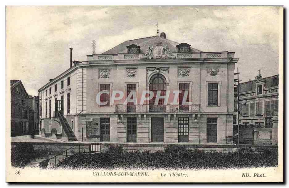 CPA Chalons sur Marne Le theatre 