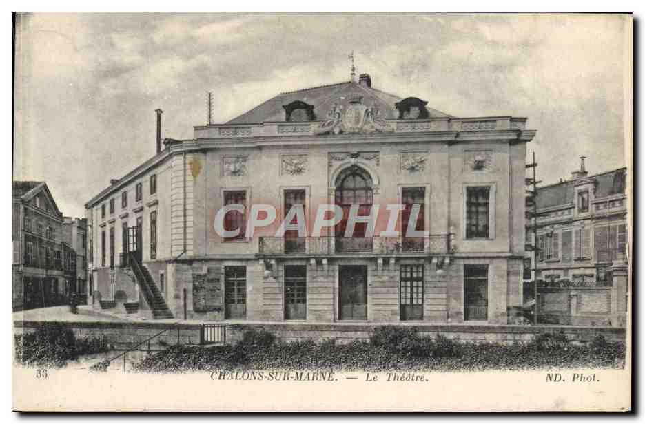 CPA Chalons sur Marne Le theatre 