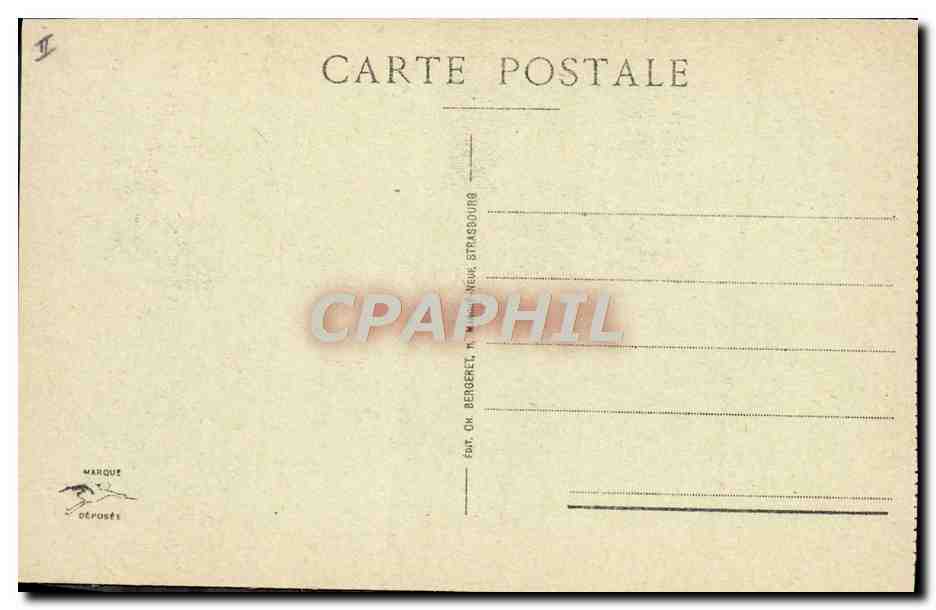 CPA Colmar Le theatre Tramway — Verso
