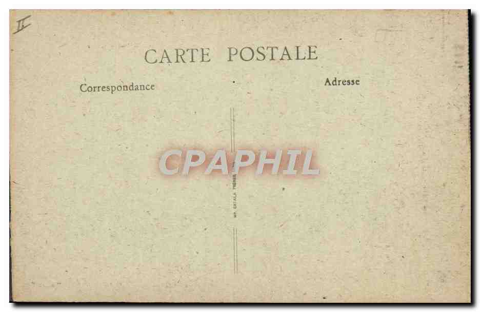 CPA Le theatre et la rue d'Italie Chambery  — Verso