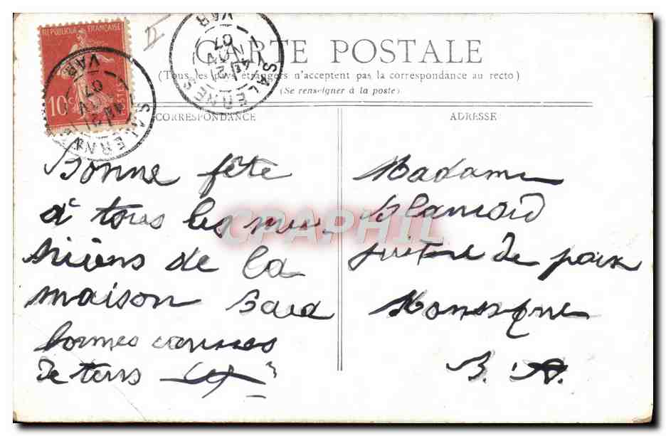 CPA Chambery Le theatre  — Verso