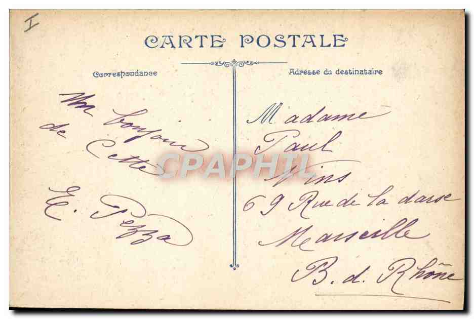 Théâtre Municipal — Cetta — éditeur V. Gatte — Verso