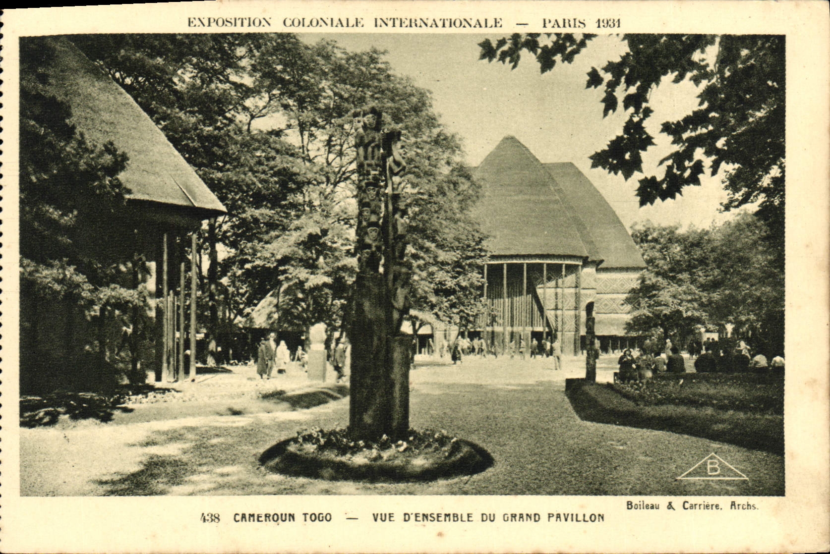 Cameroun Togo — Überblick über das Große Pavillon — Internationale Kolonialausstellung — Paris 1931