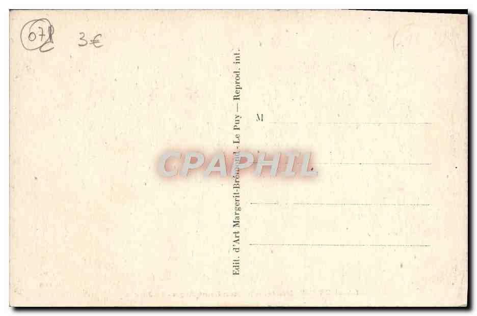 CPA La Louvesc Maison Saint Regis Le jardin — Back