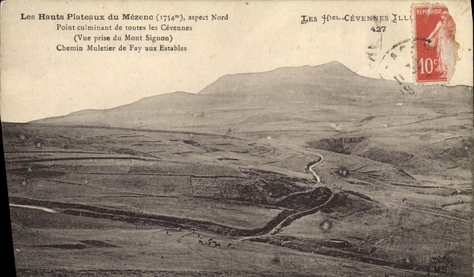Les Hauts Plateaux du Mézenc — aspect Nord — Les Htés-Cévennes Illu 427