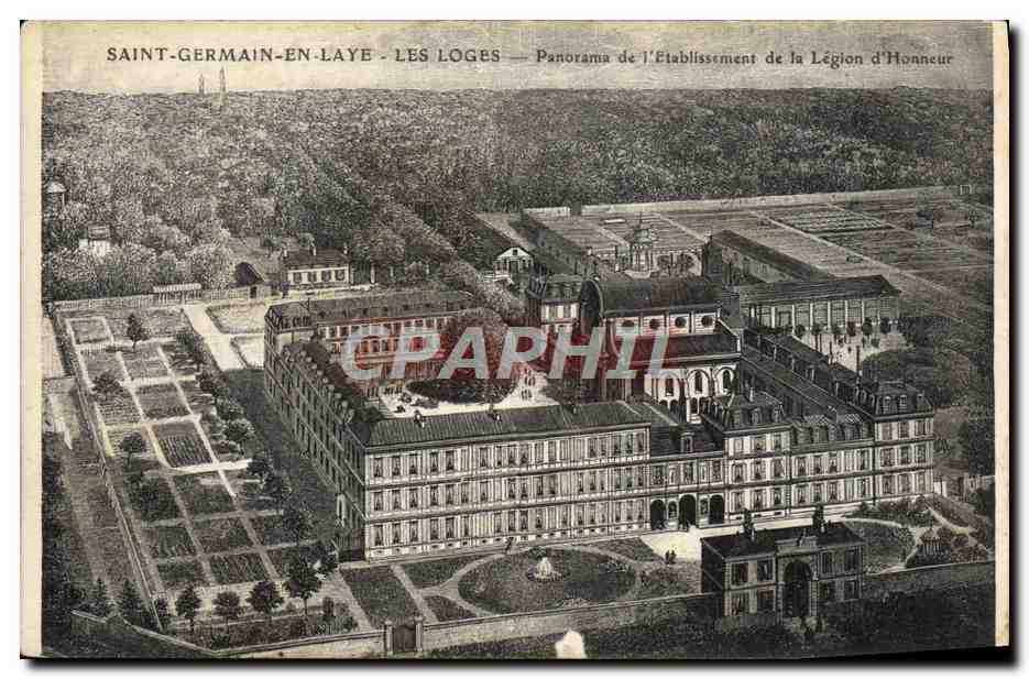 CPA Saint Germain En Laye Les Loges Panorama de l'etablissement de la legion d'honneur 