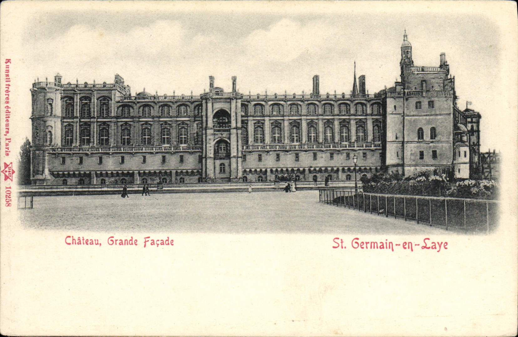 Château, Grande Façade — St. Germain-en-Laye — Kungsli frères éditeurs, Paris, n° 10258