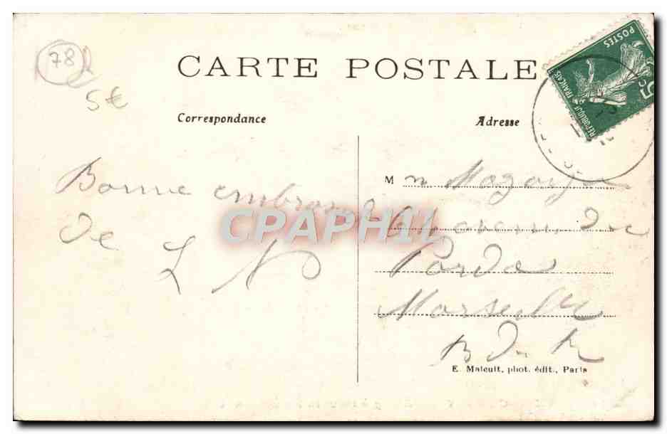 CPA Vaux de Cernay L'Etang a Travers les arbres — Rückseite