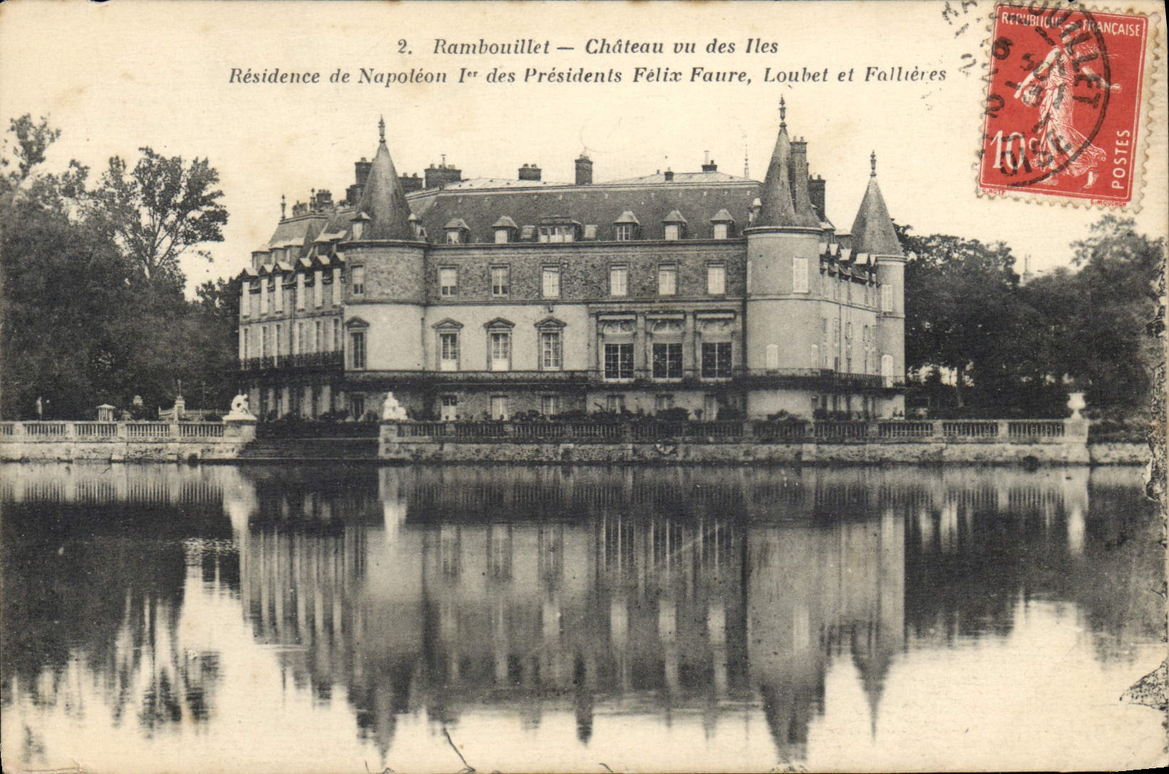 Rambouillet — Château vu des Îles — Librairie Nouvelle