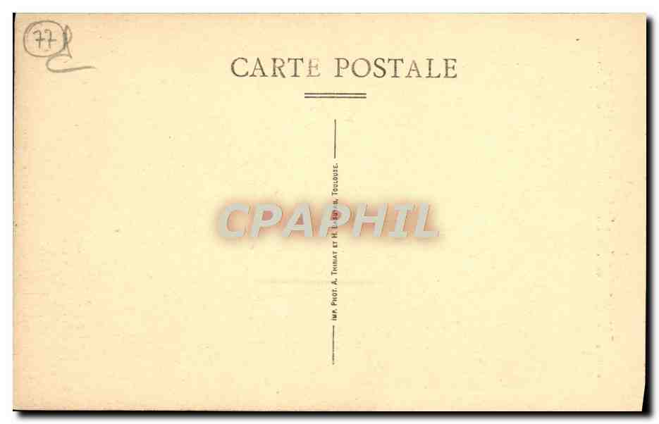 Provins (S.-et-M.) — La Tour aux Engins (côté Sud) — Fortifications du XIIIe siècle — Reverso