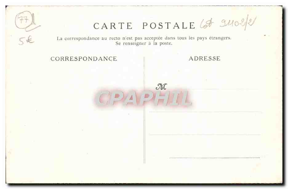 CPA Moret Les Remparts — Rückseite