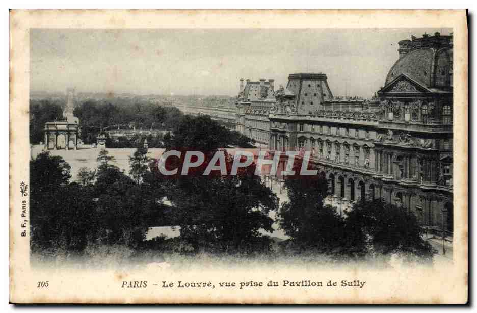 CPA Paris Le Louvre Vue Prise du Oavillon de Sully