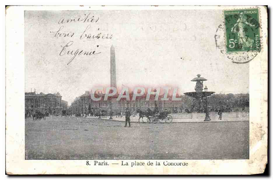 CPA Paris La Place de la Concorde