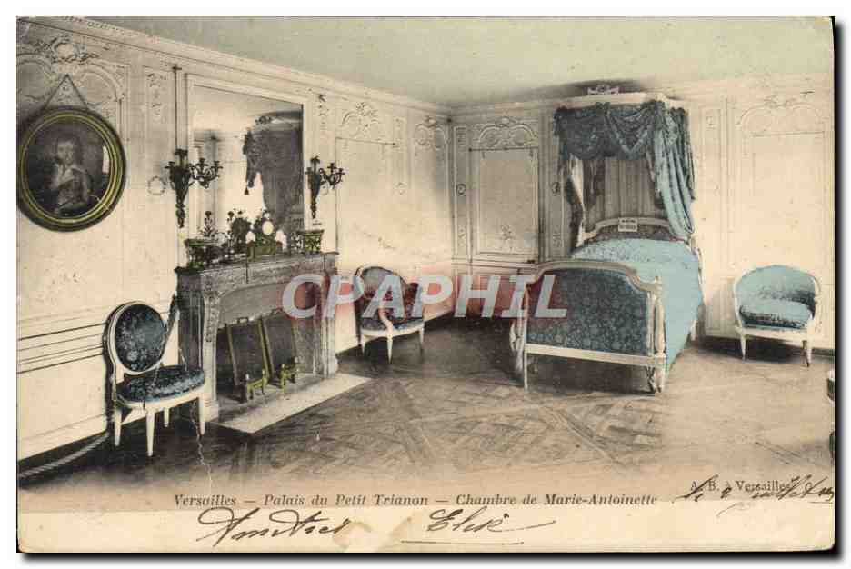 CPA Versailles Palais du Petit Trianon Chambre de Marie Antoinette 