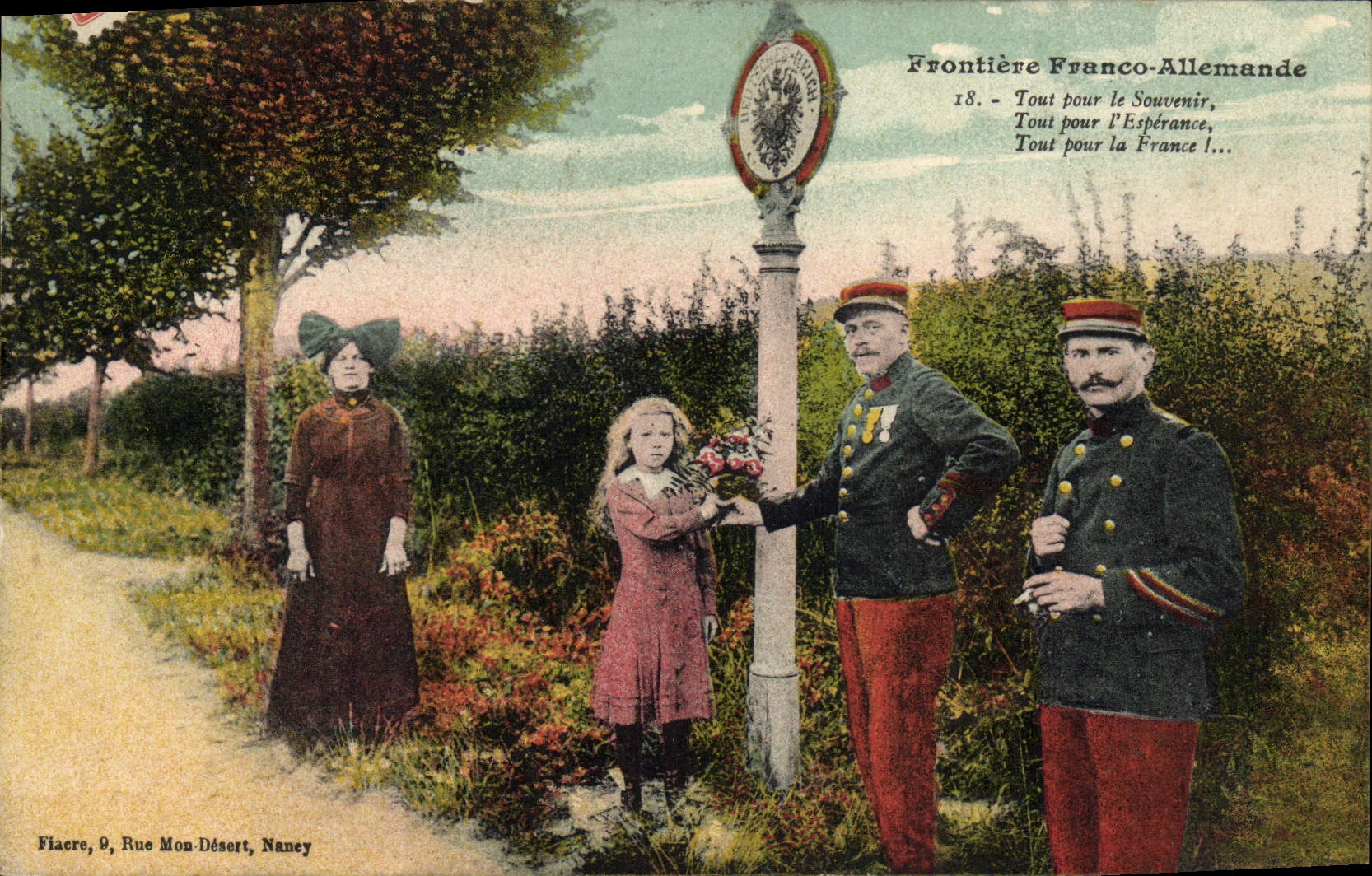 Frontière Franco-Allemande — Naney — Fiacre, 9, Rue Mon-Désert