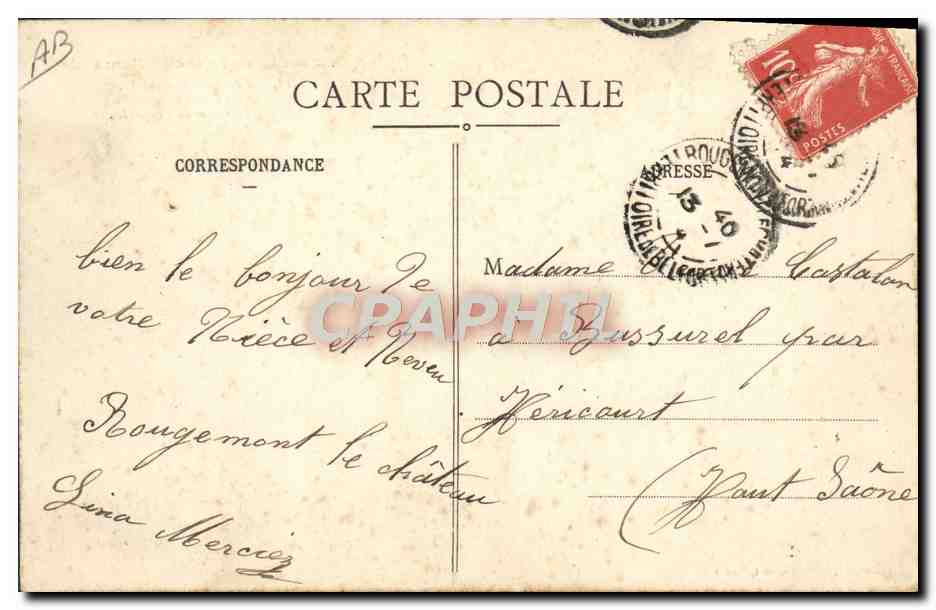 Frontière Franco-Allemande — Naney — Fiacre, 9, Rue Mon-Désert — Reverso