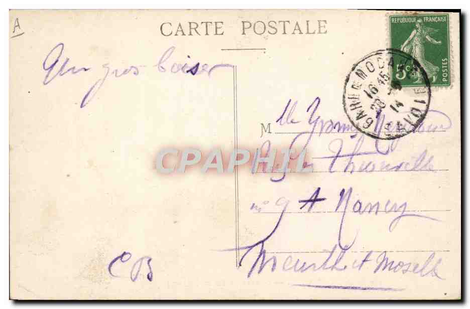 CPA Douanes Modane Casernes de la douane  — Verso