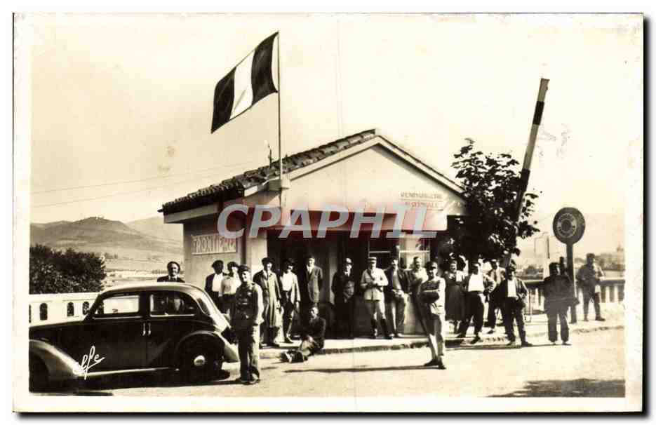 CPA Douanes Hendaye Pont international Le fort St Marcial