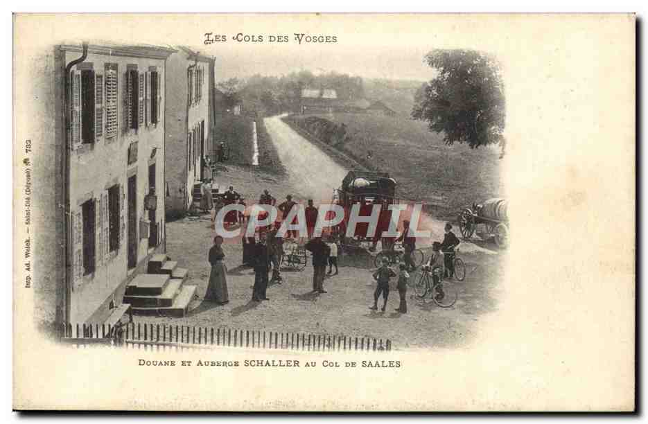 Douane et Auberge Schaller au Col de Saales — Les Cols des Vosges — Imp. Al. Weick, Marcilly (Dép. 70) n° 782