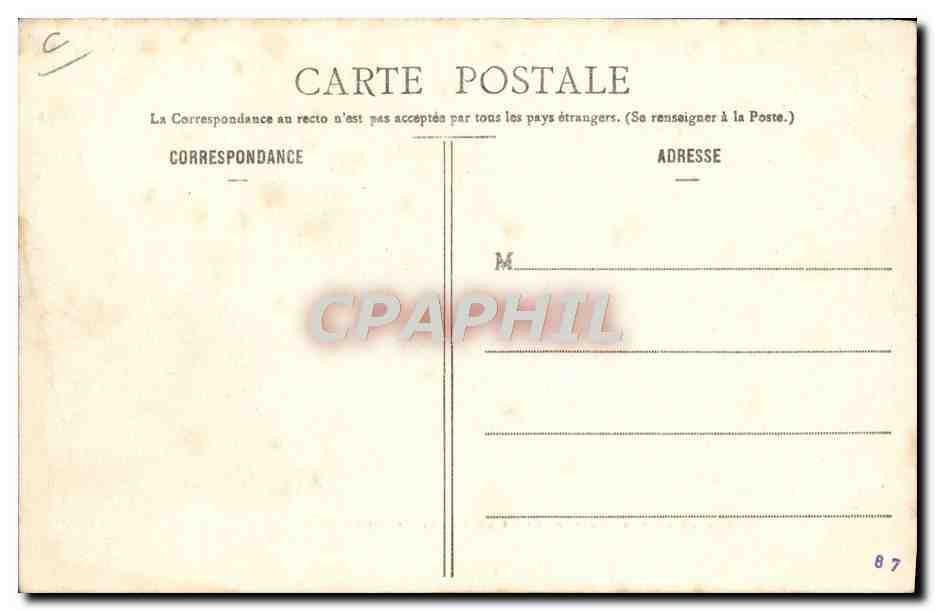 Douane et Auberge Schaller au Col de Saales — Les Cols des Vosges — Imp. Al. Weick, Marcilly (Dép. 70) n° 782 — Verso