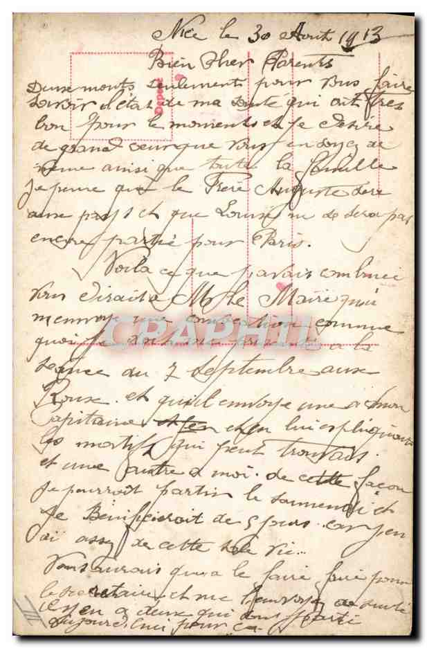 CPA Douanes Frontiera Italo Francese  — Verso