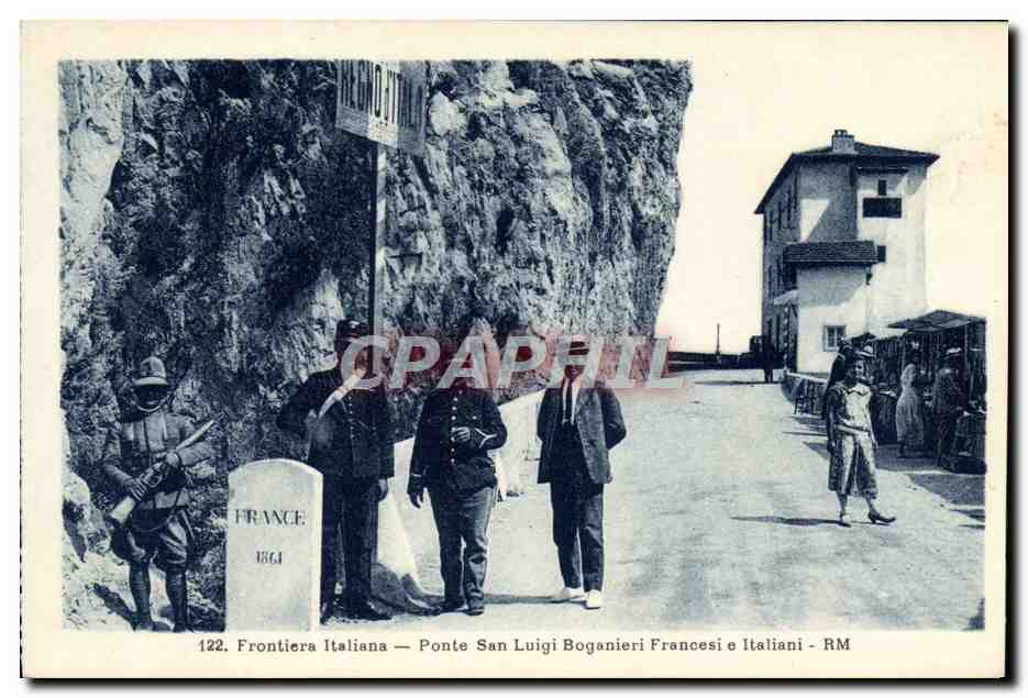 Frontière Italienne — Ponte San Luigi Bogianieri — Francesi e Italiani - RM
