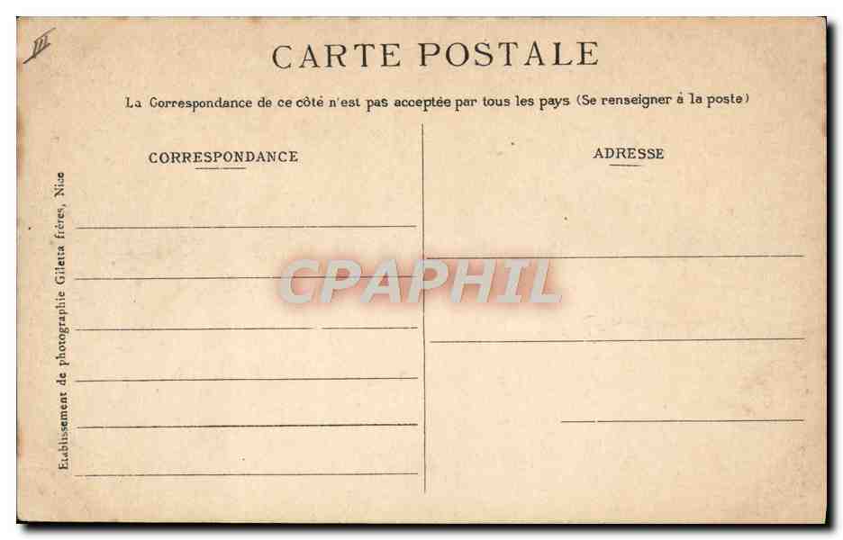 CPA Douanes Menton Frontiere Franco italienne Poste et douaniers italiens — Verso