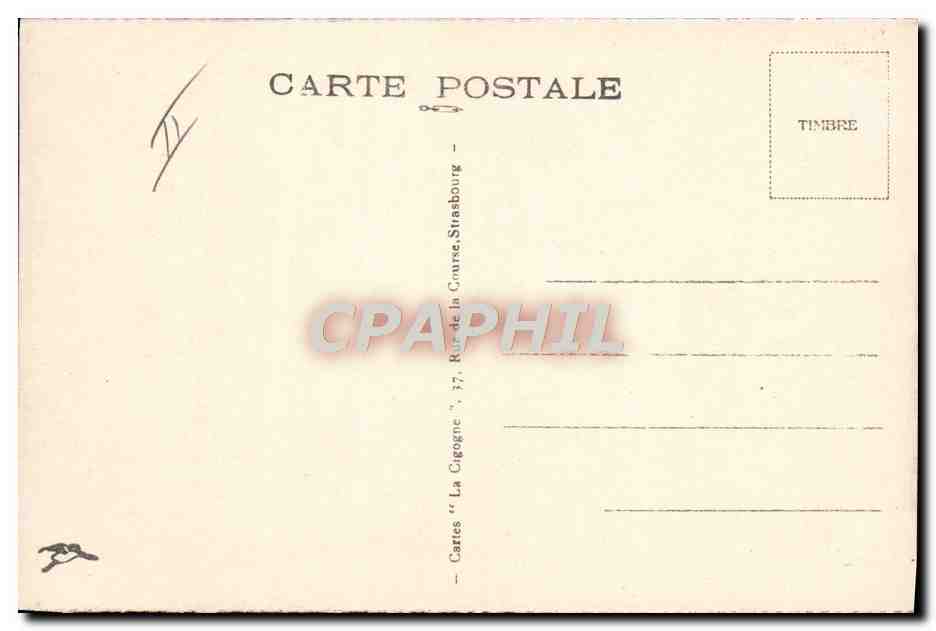 Colmar — Anciennes Douanes — Éditeur : Cartes 'La Cigogne', Strasbourg — Verso