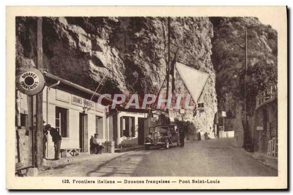 Frontière italienne — Douanes françaises — Pont Saint-Louis — Craphil 123