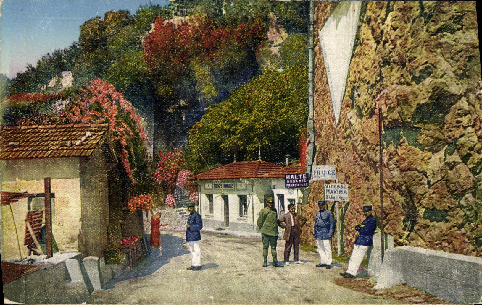 San Luigi - Frontière italienne - Ponte - Éditeur R. Marceau, Nice