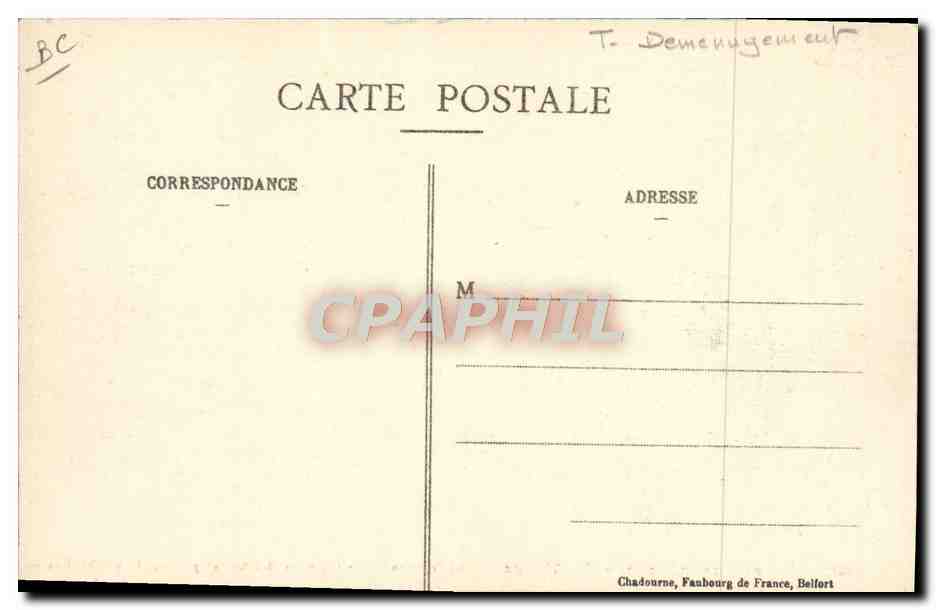Déménagement des réfugiés de Balchviller pendant le bombardement — En Alsace — Guerre Européenne — n°288 — Rückseite