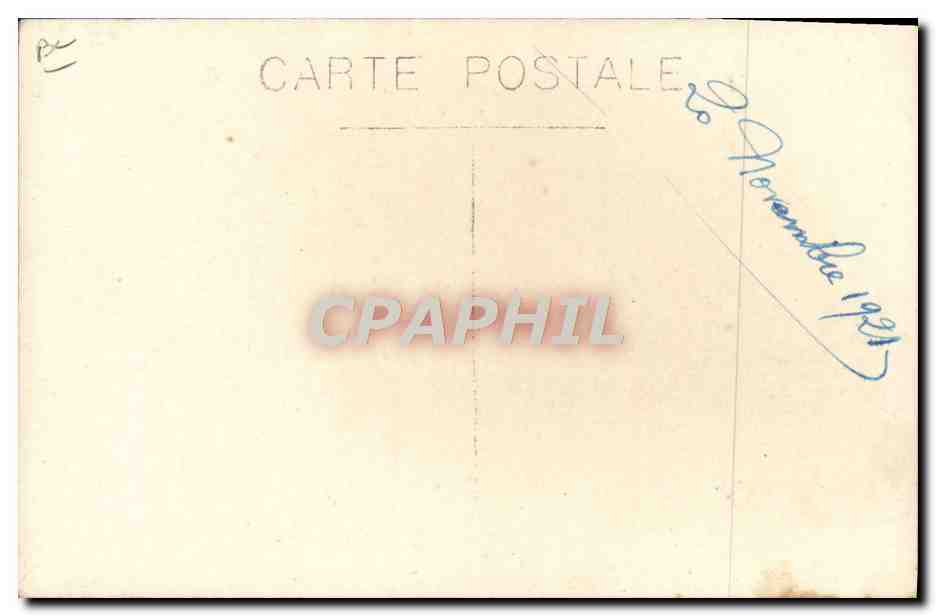 CARTE PHOTO Maison Paul Bisoir 1921 — Back