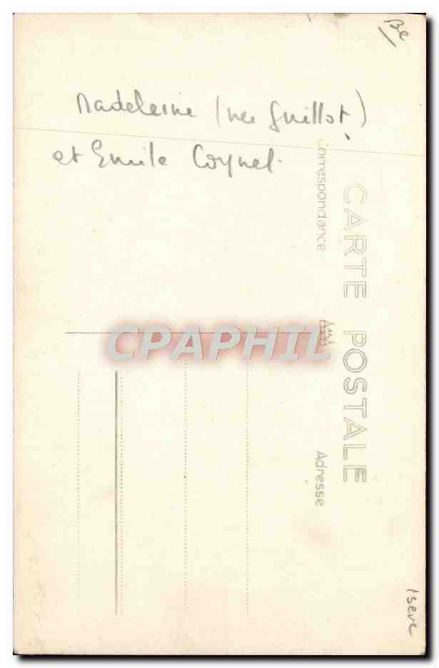 CARTE PHOTO Cafe Madeleine et Emile Coynet — Rückseite