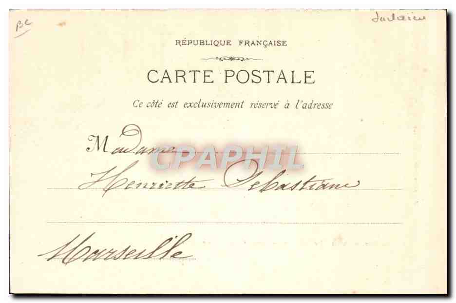 CPA Judaica Juif Judaïca Saint Maximin Quartier de la Juiverie  — Rückseite
