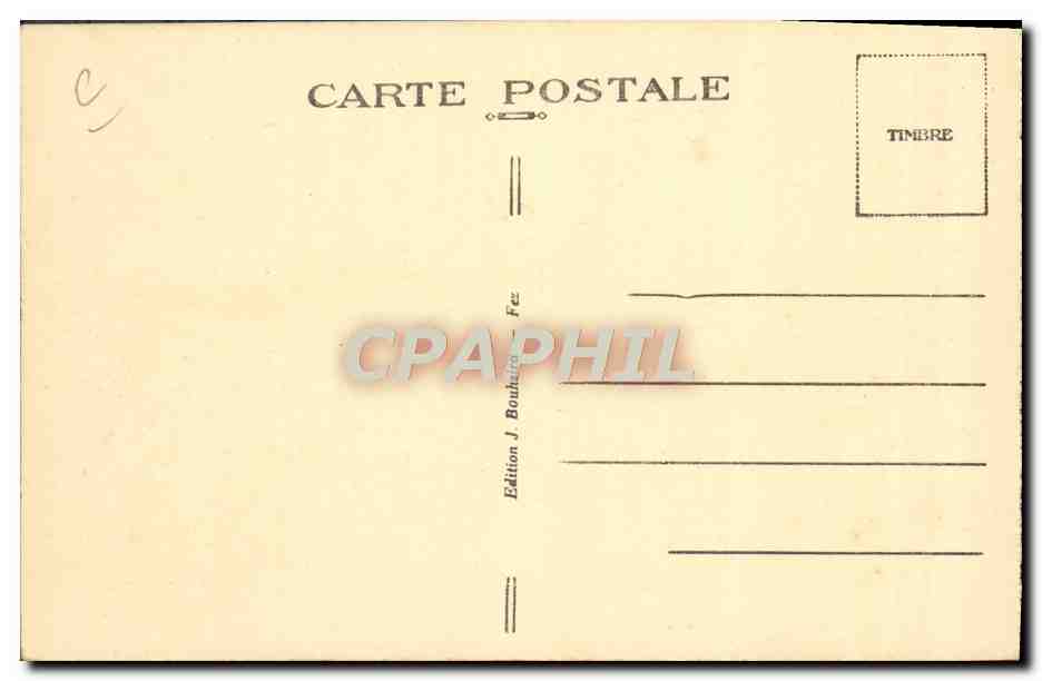 CPA Judaica Juif Judaïca Sefrou L'oued Essouk les laveuses Juives — Rückseite