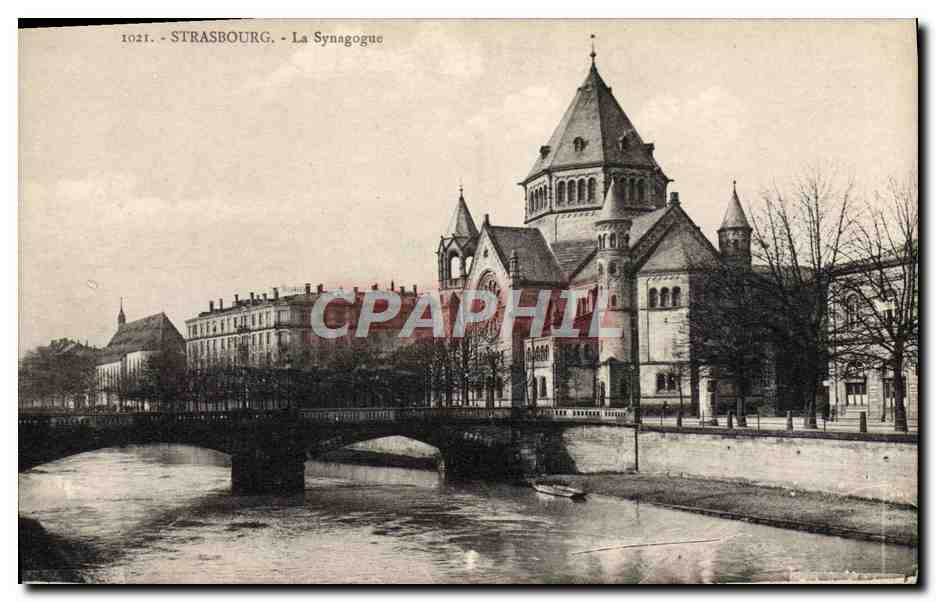Straßburg - Ansicht der Synagoge — Verlag G. Gigot, Nr. 1021